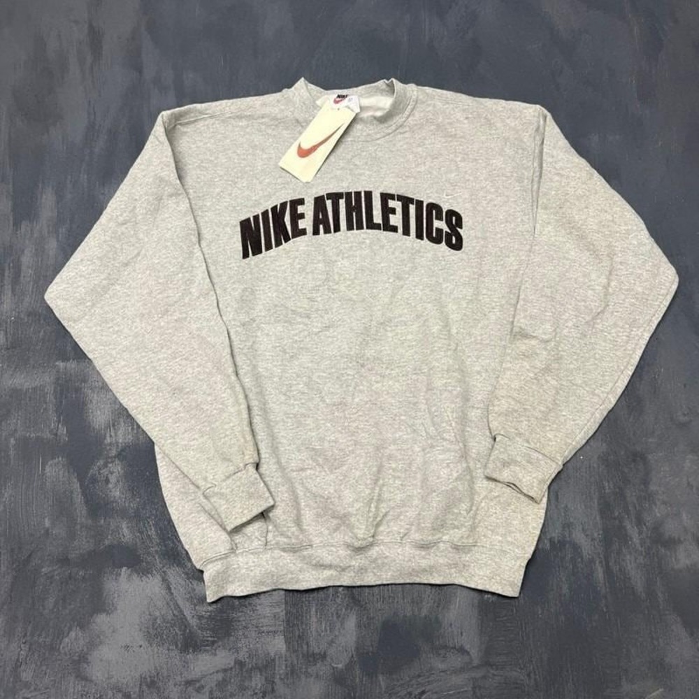 Vintage Nike Sweatshirt Mens XL Gray 1990s Deadstock USA